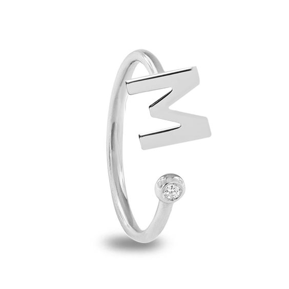 Anello Lux Gioielli Donna in Oro bianco Diamante 0.02 Ct ANL3495M;9B - ANL3495M;9B